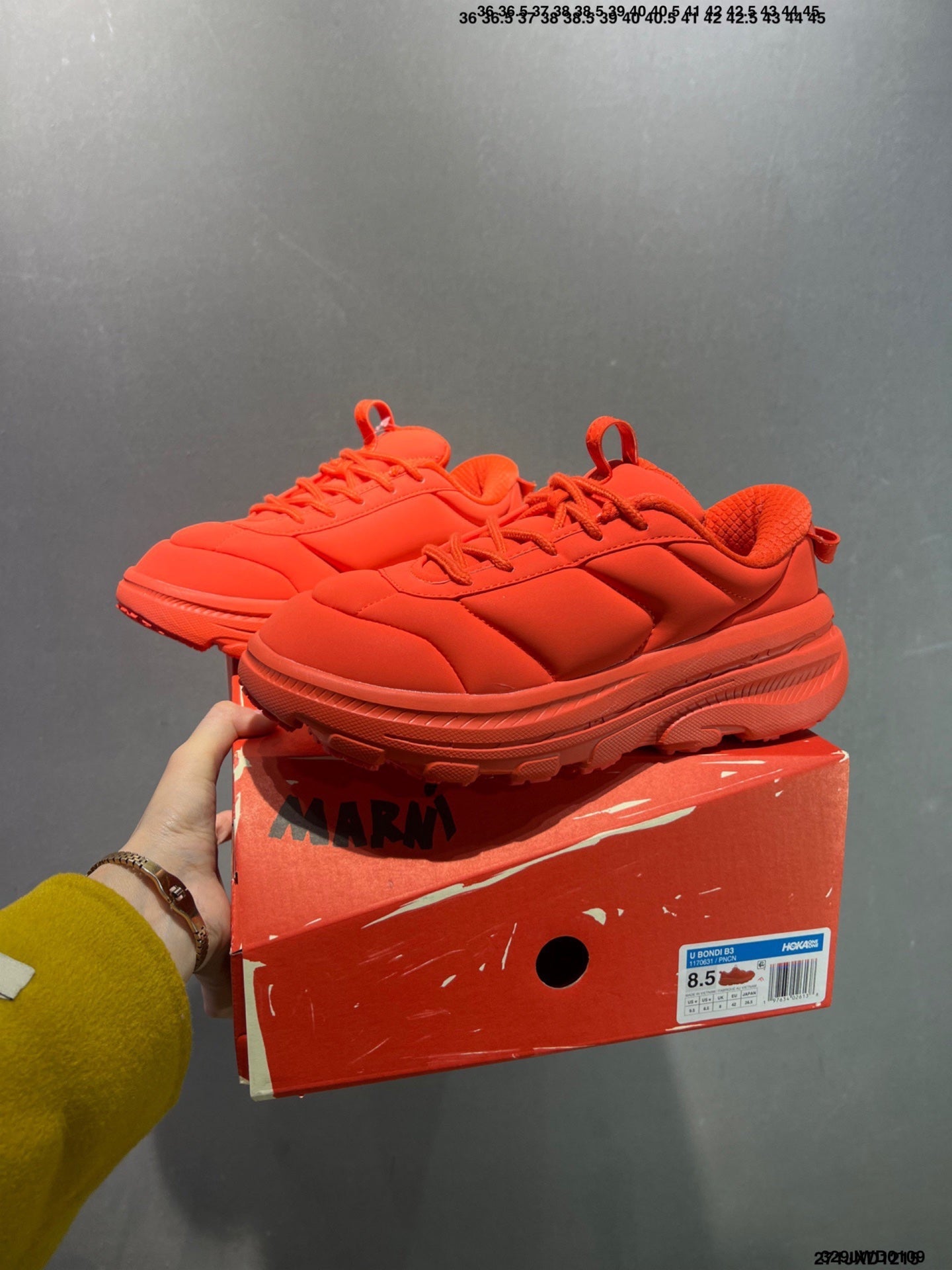 HOKA BONDI B3LS x Marni