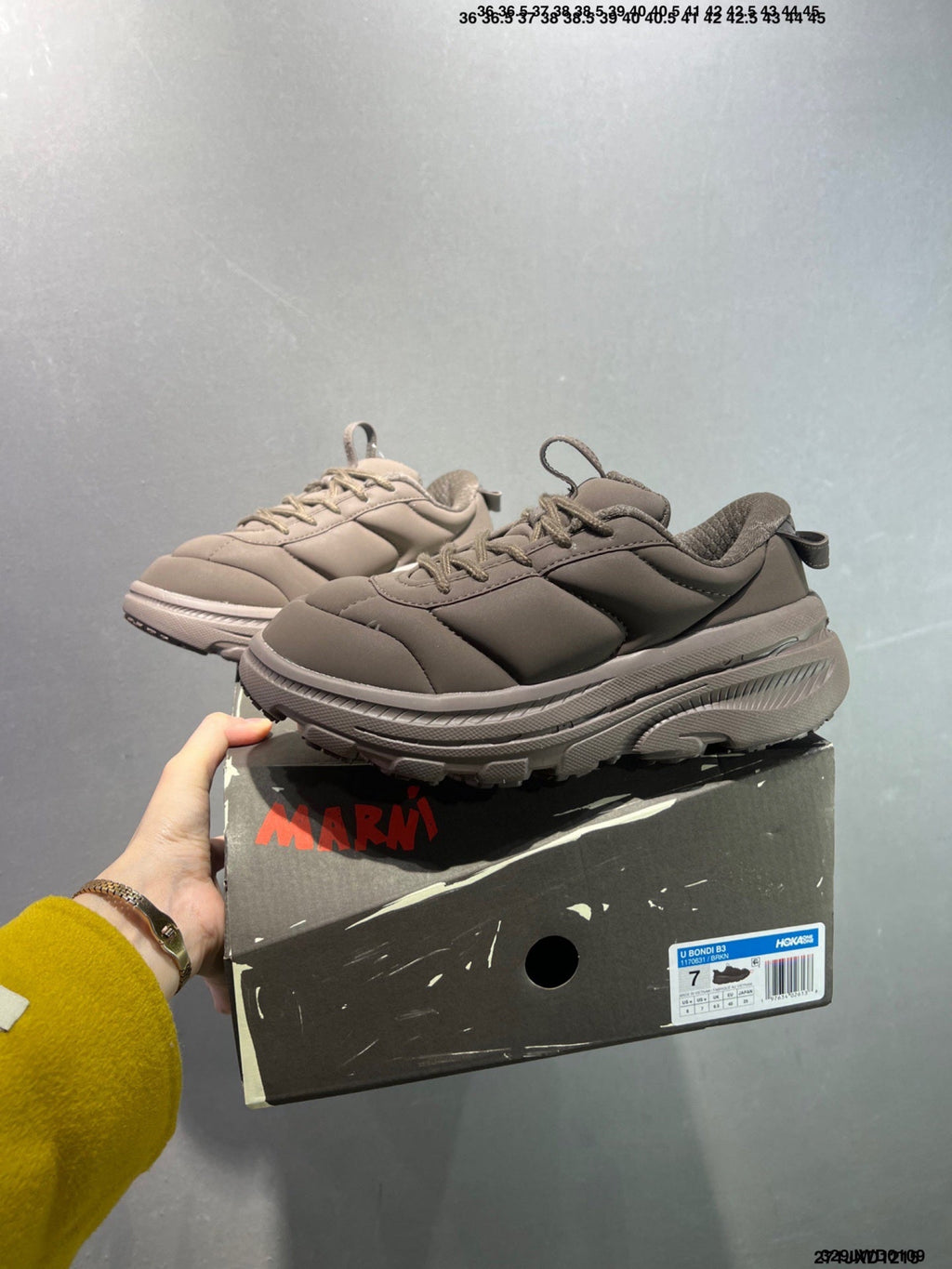 HOKA BONDI B3LS x Marni